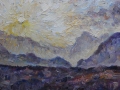 Autumn Sunrise, Ennerdale. Oil on canvas by Kevin Weaver 25 x 31 cm £320 framed