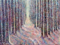 "Fir Forest, before felling 2. Oil on Canvas. Kevin Weaver."