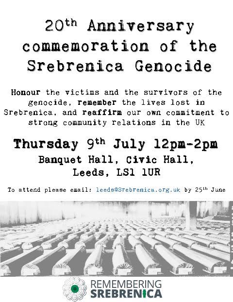 "Remembering Srebrenica in Leeds"